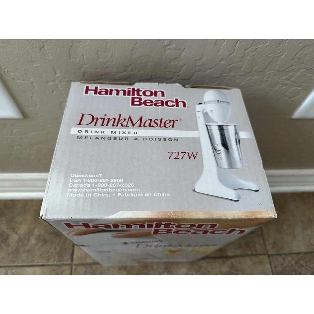 Vintage Hamilton Beach Drink Master Classic Model 727W Milkshake Mixer White